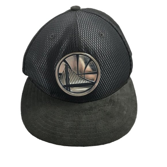 NEW ERA 59FIFTY NBA GOLDEN STATE WARRIORS ON COURT 2017 SUEDE HAT 7 3/4 - Picture 5 of 5